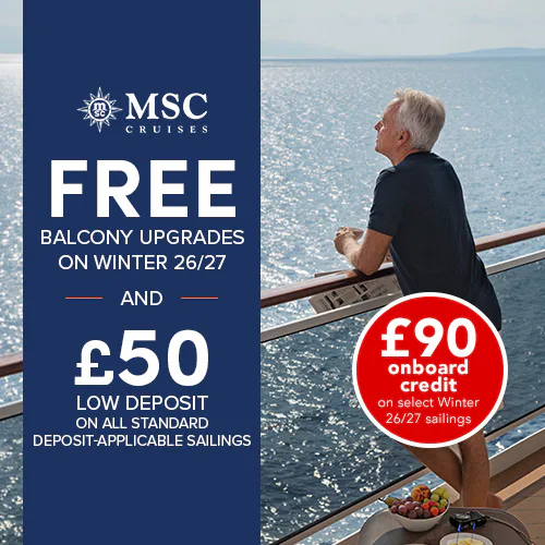 MSC Cruises Winter 2026/2027 sale with onboard credit