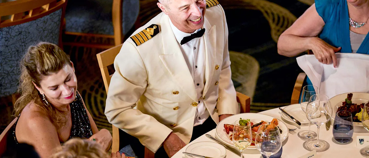 Formal evening with dinner at the Captain's Table