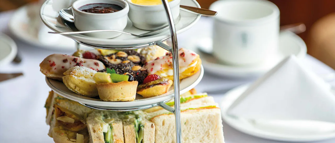 Afternoon tea served aboard a Fred Olsen ship