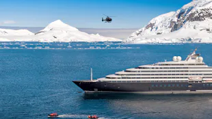 Scenic Eclipse Luxury Yacht with Helicopter