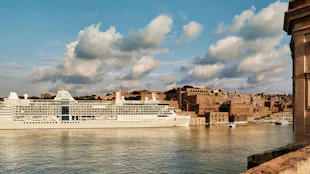 Silversea Silver Ray Cruise Ship in Valletta, Malta