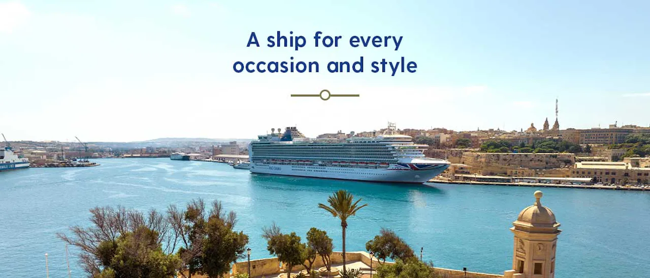 P&O Azura docked in Valletta Malta