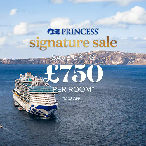 Princess Cruises - Save up to £750 per stateroom